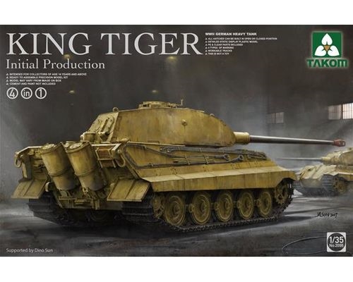 Takom 2096 WWII German King Tiger Initial 4in1 1/35