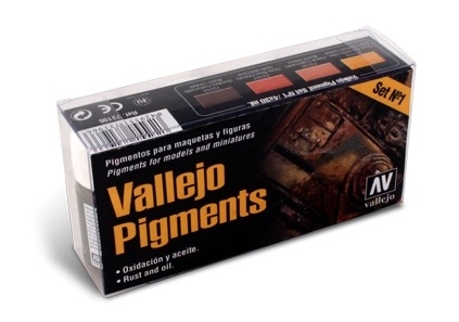 Vallejo 73196 Pigment sæt Rust & oil