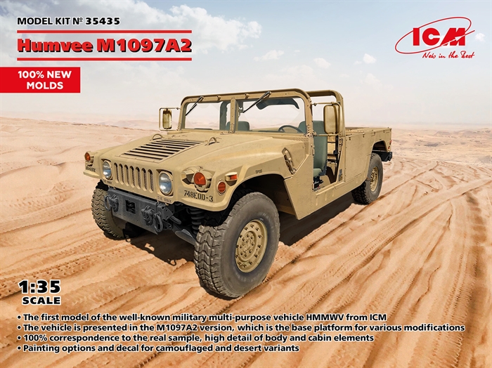 ICM 35435 Humvee M1097A2 1/35