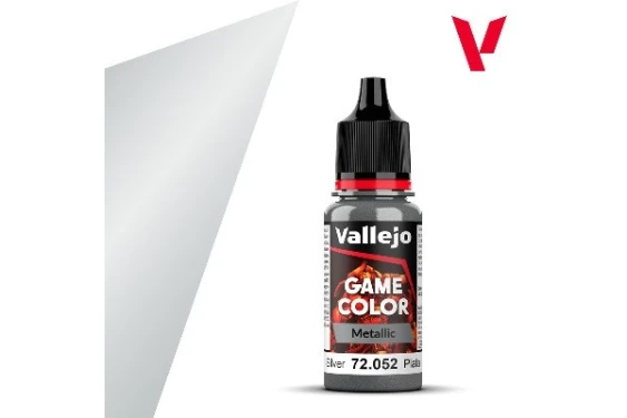 Vallejo 72052 Game Color Metallic Silver 18ml