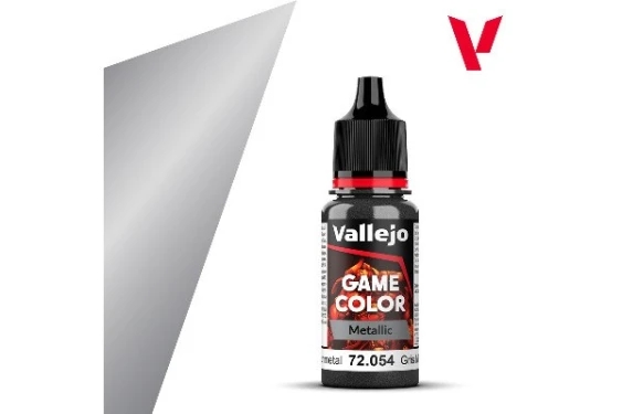 Vallejo 72054 Game Color Metallic Gunmetal 18ml