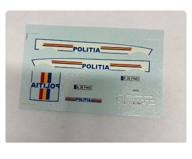 DMC Decals 43-100 POLITIA - Bucarest / Romania. VW Passat Variant V6.