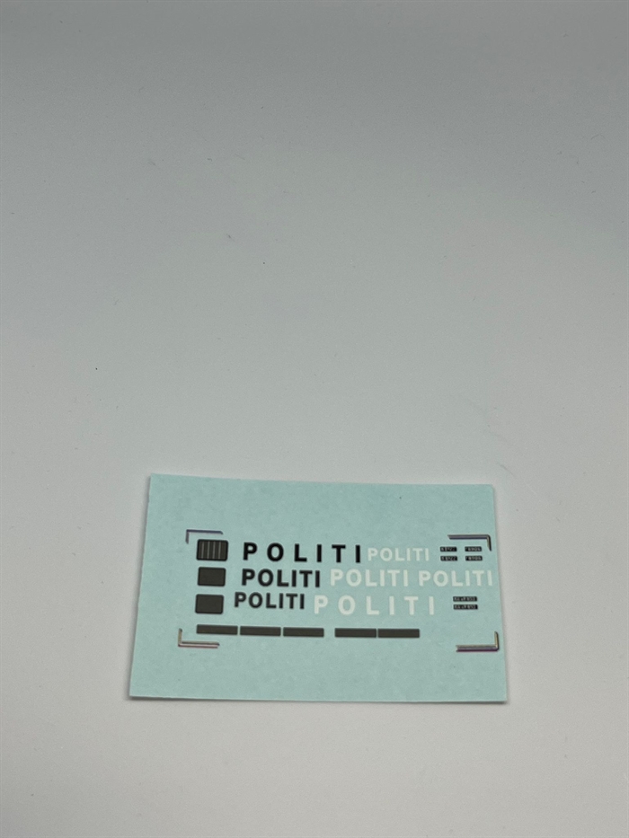 DMC Decals FB041 Politi, 1/87