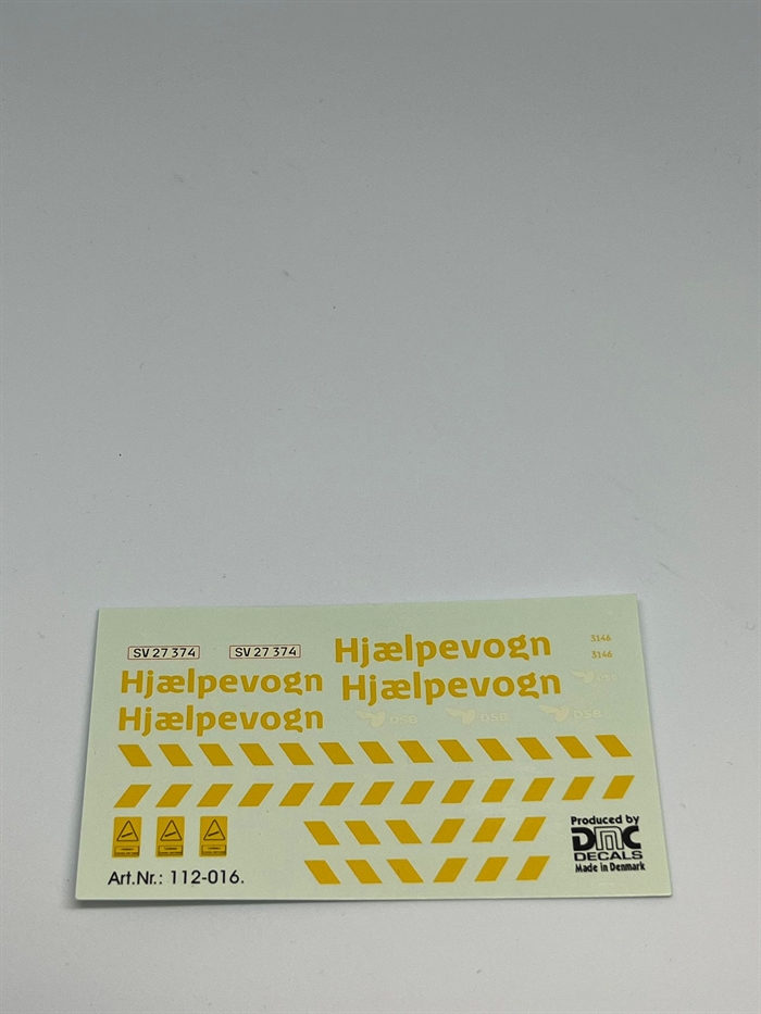 DMC Decals DP 112-016 DSB Hjælpevogn 1:43