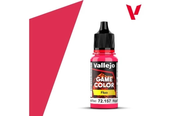 Vallejo 72157 Fluorescent red 18ml