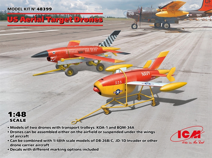 ICM 48399 US Aerial Target Drones 1/48