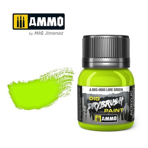  AMMO of Mig Jimenez A.MIG 00650 Lime Green, 40 ML