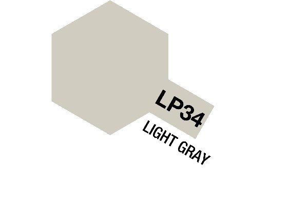 Tamiya LP-34 TAMIYA LACQUER PAINT LP-34 LIGHT GRAY (FLAT) 10 ml