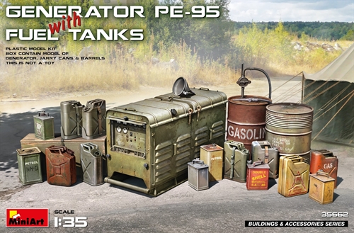 MiniArt 35662 Generator PE-95 med brændstoftanke 1/35