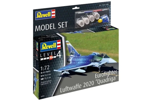 Revell 63843 Model Set Eurofighter Luftwaffe 2020 Quadriga 1/72