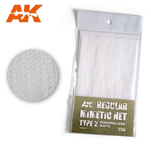 AK 8063 CAMOUFLAGE NET PERSONALIZED WHITE TYPE 2