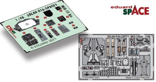 Eduard 3DL48016 Mikoyan-Gurevich MiG-15bis 1/48