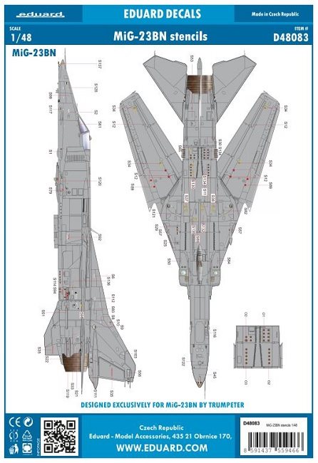 Eduard D48083 Mikoyan-Gurevich MiG-23BN Flogger H 1/48