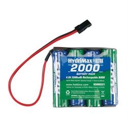 Hydrimax HCAM6321 HydriMax Ultra 4.8V NiMH 2000mAh AA Receiver Flat Battery Pack.