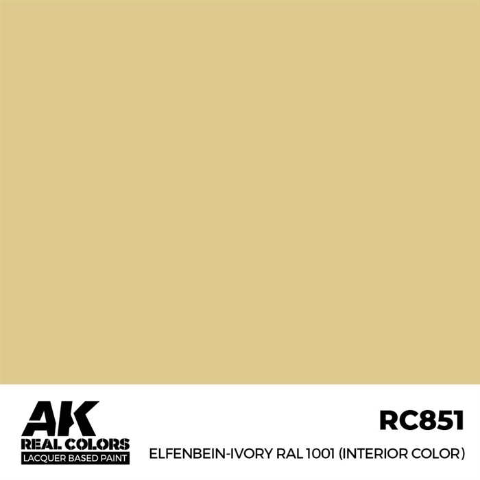 AKRC851 Elfenbein-Ivory RAL 1001 (indvendig farve), 17 ml