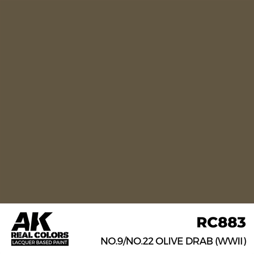 AKRC883 No.9/No.22 Olive Drab (WWII), 17 ml