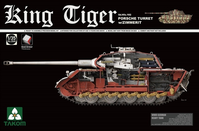 Takom 2046 KING TIGER - SD. KFZ. 182 1/35