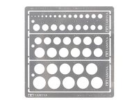 TAMIYA 74150 Modeling Template (Round, 1-12.5mm)