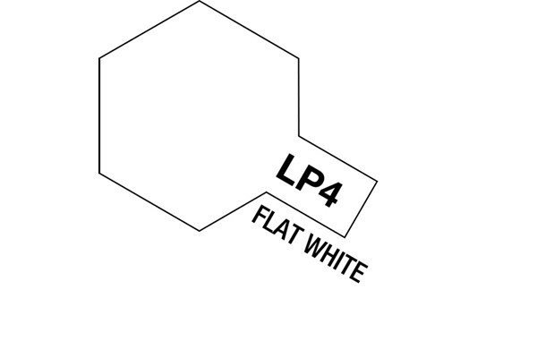 Tamiya 82104 Laquer paints, LP04 Flat White, 10ml