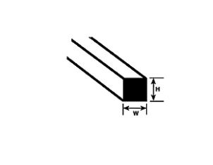 Plastruct 90750 Polystyren Firkantede strips 1,5mm x 1,5mm 25,4 cm, 10 stk