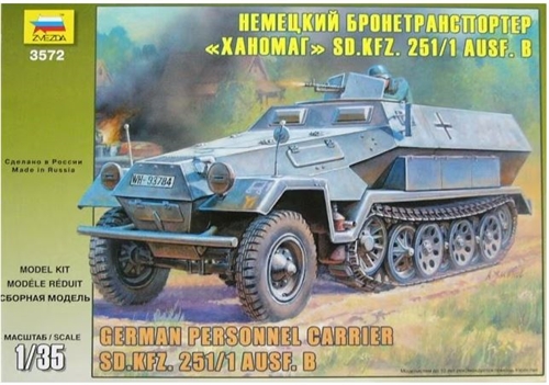 Zvezda Z3572 German Sd.Kfz. 251/1 Ausf. B - 1:35