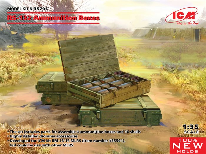 ICM 35795 RS-132 Ammunitions kasser 1/35