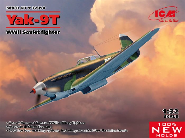 ICM 32090 YAK-9T WWII Sovjettisk fighter 1/32