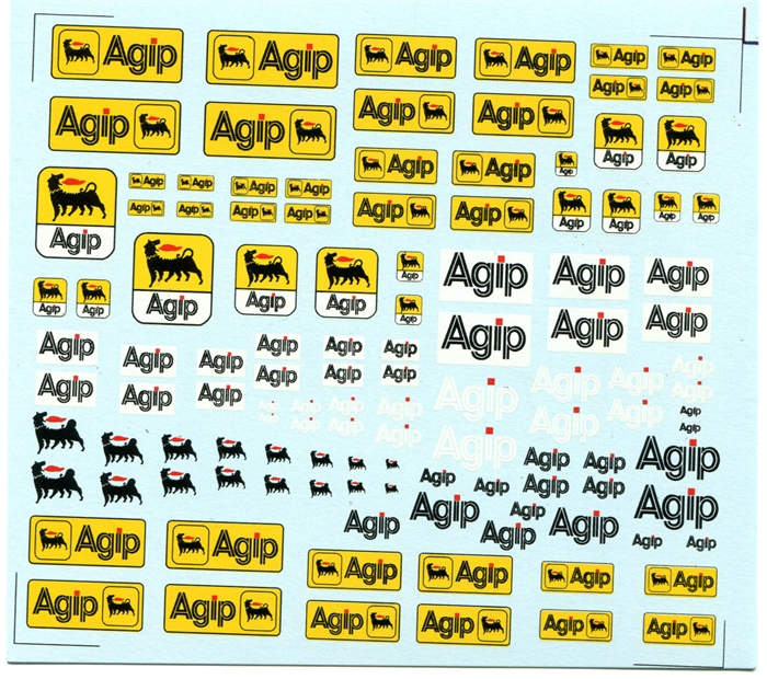 DMC Decals SP-054 Agip 1/24 - 1/32 - 1/43