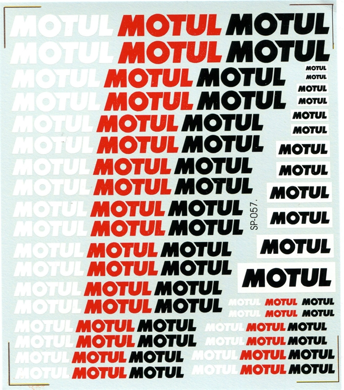 DMC Decals SP-057 Motul 1/24 - 1/32 - 1/43