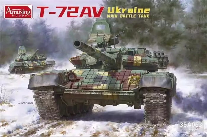 Amusing Hobby 35A063 T-72AV UKRAINE HOVED KAMPTANK 1/35